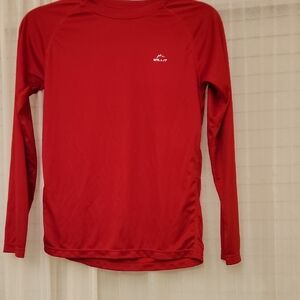 Red Long Sleeve Women's Top